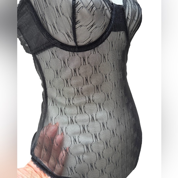 INC Sheer Mesh Lingerie Teddy Bodysuit - Picture 4 of 9